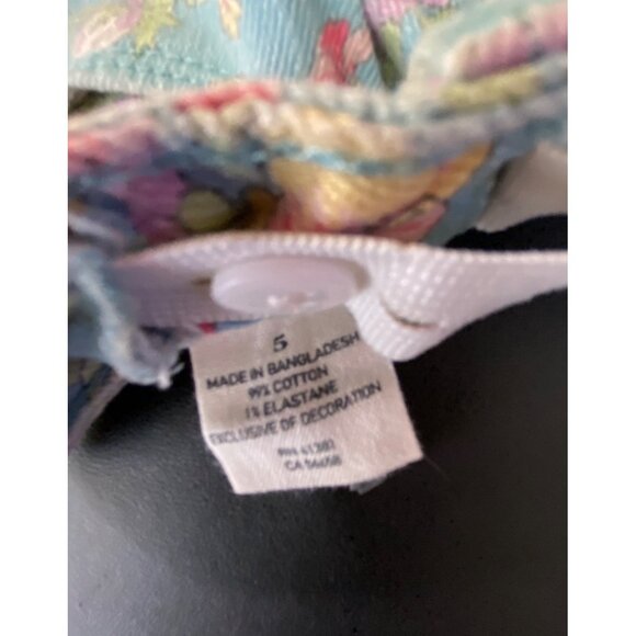 Ralph Lauren Girls Floral Printed Denim‎ Pants Jeans Size 5 Country Cute Western - Picture 8 of 8